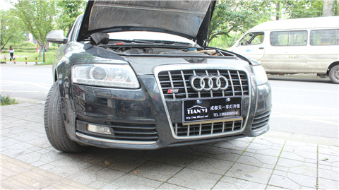 成都天一車(chē)燈奧迪A6L車(chē)燈升級(jí)改裝LED雙光透鏡